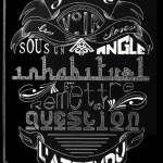 Création de typographie par les étudiants de 2e année de CREAPOLE l'école de design communication visuelle et design graphique